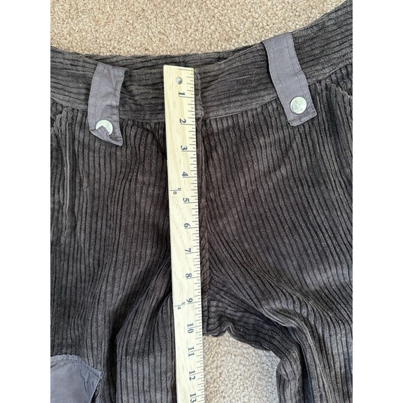 Amarissima Y2K Patchwork Corduroy Cargo Pants Brown Pockets Utility Size 44 - Picture 7 of 12